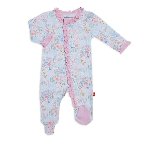 pixie pines modal magnetic ruffle footie
