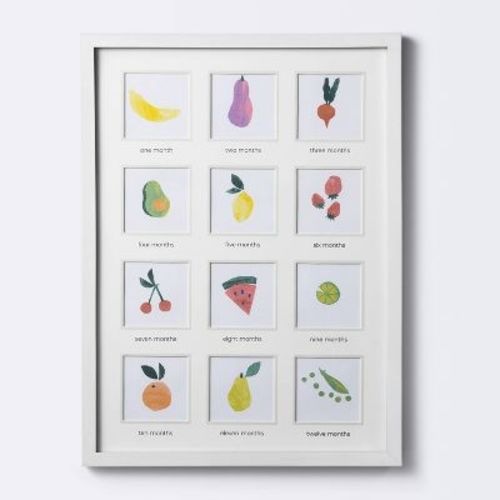 Milestone 4" X 4" Image Opening Picture Frame - White - Cloud Island™