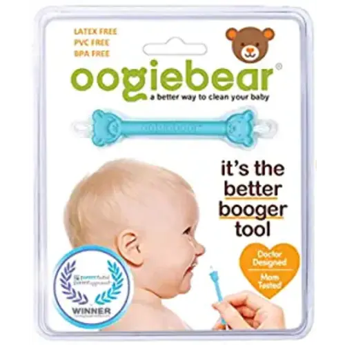 oogiebear Baby Ear & Nose Cleaner, with Case. Dual Earwax and Snot Remover.  Aspirator Alternative. 