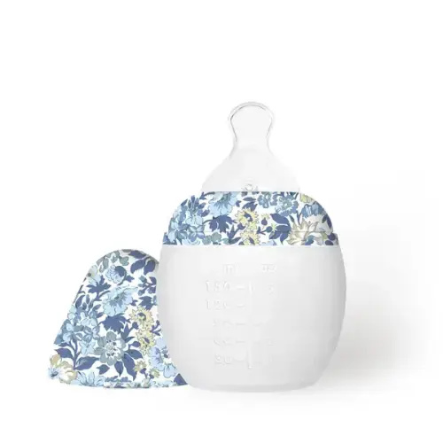 Anti-colic baby bottle 150ml - Élhée x Liberty - Honey Dew Blue