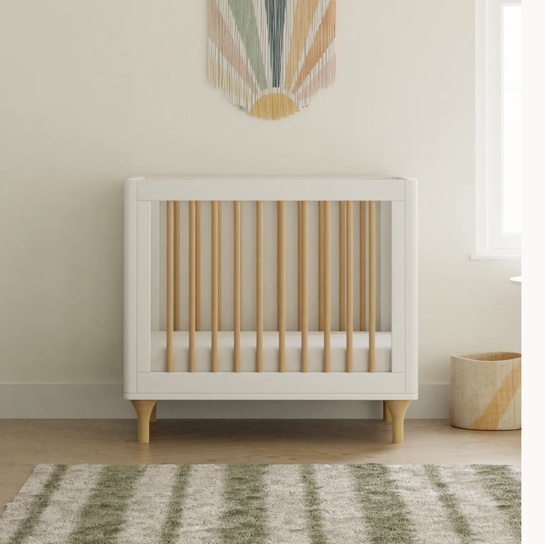 Babyletto Lolly Mini Crib | 4-in-1 Convertible Crib to Twin Bed