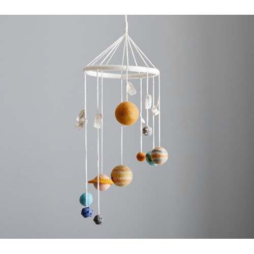 Planet Wool Ceiling Mobile
