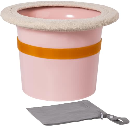 Baby Potty for Newborn Infant Elimination Communication | Baby Potty Training Toilet | Includes Soft Cotton Cover, Anti-Slip Band