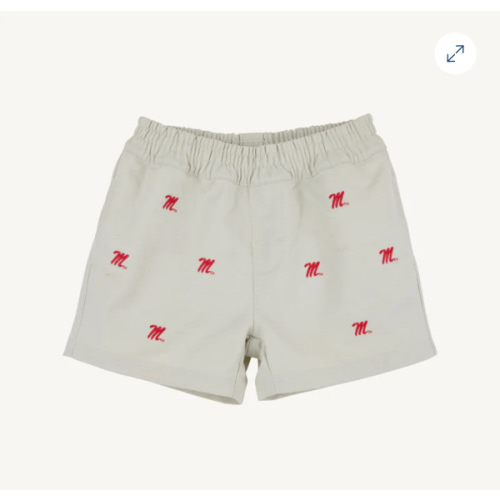 Ole Miss Critter Sheffield Shorts - Saratoga Stone
