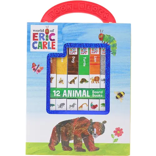 World of Eric Carle, My First Library Animal Board Book Block 12-Book Set - PI Kids