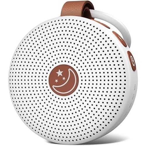 Sound Machine Mini Portable Baby White Noise Machine with 30 Soothing Sounds for Kids Adults Auto-Off Timer 32 Volume Levels Rechargeable Brown Noise Sleep Machine for Home Office Privacy and Travel