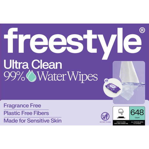Freestyle Soft Baby Wipes for Sensitive Skin, Unscented, 9 Flip Top Packs, 648 Total Count