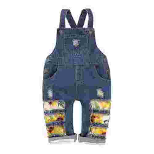 Bwdbhd Jeans for Girls Baby Little Girl Jeans Denim Pants Inside Straight Fit Denim Pants Trousers with Pocket Blue,12-18 Months
