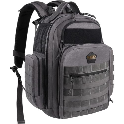 HighSpeedDaddy Diaper Bag Backpack with Diaper Changing Mat - Waterproof Military-Grade Baby Travel Bag - Spacious Design for Moms and Dads on the Go with Toddlers Baby Bag - Gunmetal Gray