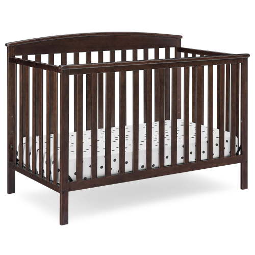 6-in-1 Convertible Baby Crib in Walnut Espresso