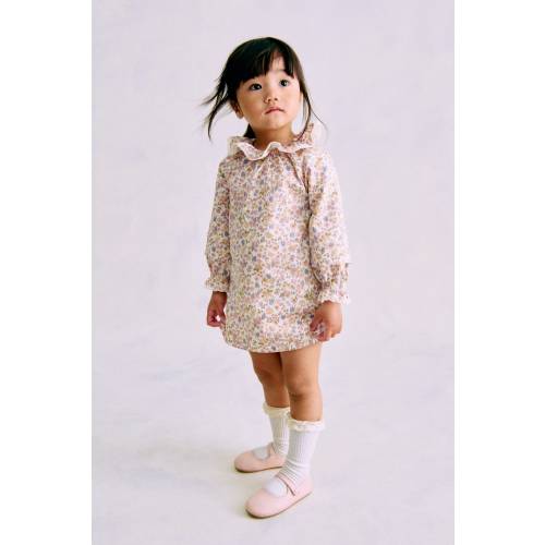 2-PIECE FLORAL-PRINT COTTON SET: 9M