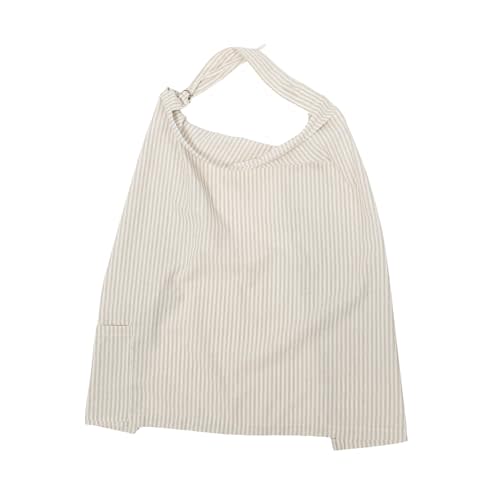 My Brest Friend Linen Blend Nursing Cover for Breastfeeding Privacy, Breathable Breastfeeding Cover up with Rigid Arch at Neckline for Women, Nursing Apron with Adjustable Neck Strap
