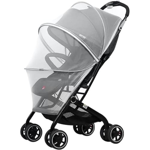 Mosquito Net for Stroller,Encrypted Stroller Mosquito Net Full Cover with Double Zipper,Breathable & Foldable Netting for Baby Cover(White)