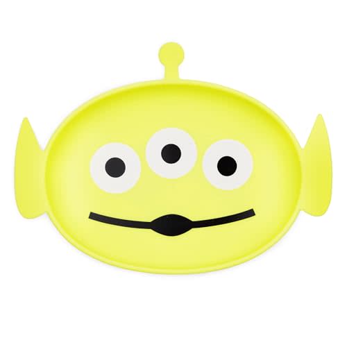 Bumkins Disney Toddler and Baby Suction Plate, Grip Dish for Babies and Kids, Baby Led Weaning, Feeding Supplies, Sticks to Tables and Highchairs, Platinum Silicone, for Children 6 Months, Toy Story