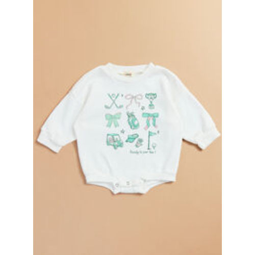 Ready to Par Tee Graphic Bubble in Ivory | Tullabee