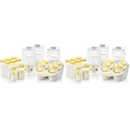 Medela Breast Milk Storage Solution Set, Breastfeeding Supplies & Containers, Breastmilk Organizer, Made Without BPA (Pack of 2)