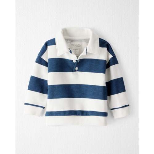 Baby Organic Cotton Henley Top in Stripes - Little Planet | Carter's