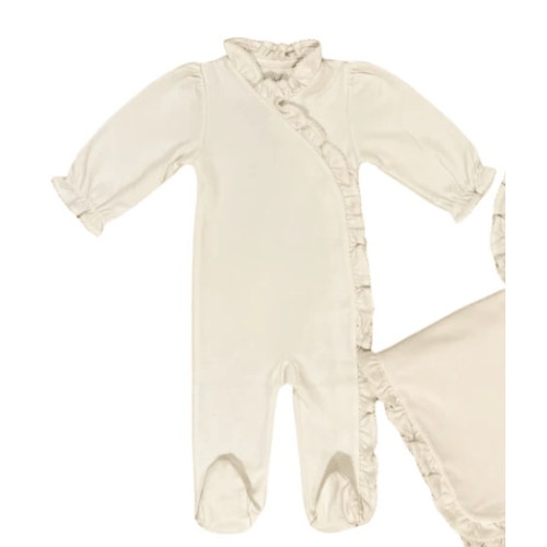 IVORY RUFFLE FOOTIE – Caprilina