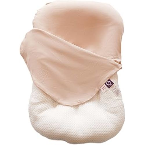 CooCooBaby Infant Lounger, Baby Nest Cover for Baby Girls & Boys, Newborn Essentials for Baby 0-12 Months, 100% Cotton Breathable (DustyRose)