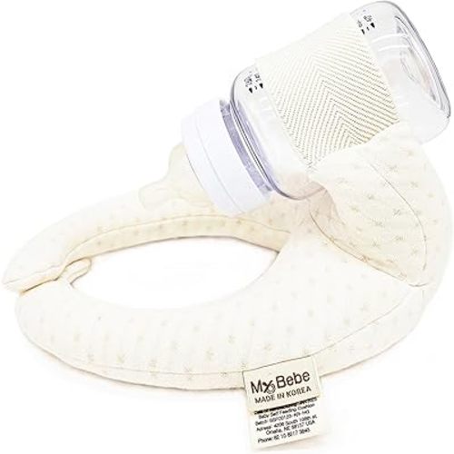 My Bebe Baby Self Feeding Cushion, Baby Self Feeding Pillow, Breast Feeding Pillow, Baby Feeding Bottle Holder, Baby Organic Cotton