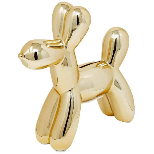 Wrought Studio™ Porum Interior Illusions Plus Ceramic Dog Piggy Bank & Reviews | Wayfair
