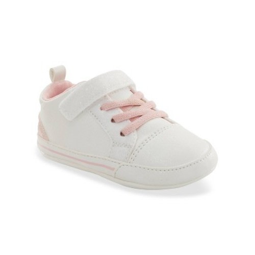 Carter's Just One You®️ Baby Girls' Pre Walker Sneakers - White, Size: 6-12M