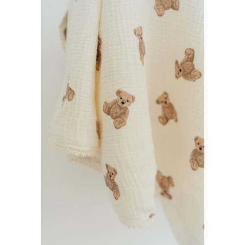 Muslin Blanket- Teddy – Allen Rose