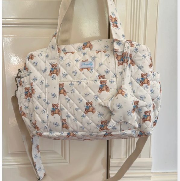 pre order sweetly (BLUE) bear diaper bag