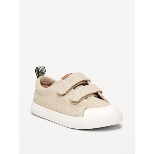 Canvas Double Secure-Strap Sneakers for Toddler Boys