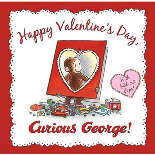 Happy Valentine's Day, Curious George!: Includes 7 Fold Out Flaps for Interactive Valentine's Day Fun