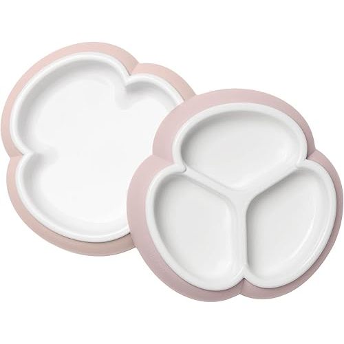 BabyBjörn Baby Plate Set, 2 Pack, Powder Pink