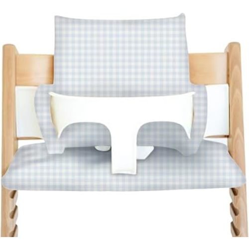 Nibble and Rest Cushion for Stokke Tripp Trapp High Chairs, Soft Padded Seat & Backrest, Baby Set Compatible, Wipeable, Machine Washable, Easy to Clean, Stylish Print