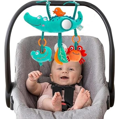 Pau1Hami1ton Baby Stroller Arch Toys, Car Seat Toys,Bouncer Toy Bar/Mobile for Bassinet,Adjustable Baby Hanging Toys Fit for Crib Bed,Stroller,Car Seat,Baby Gifts.S-19(Crocodile)