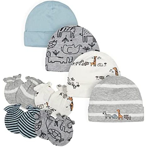 Gerber Baby Cap and Mitten Sets