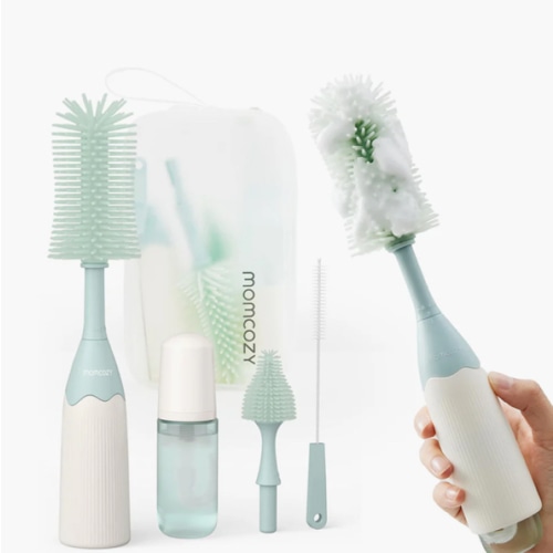 Momcozy Innovative Push-Press Design Bottle Brush Kit