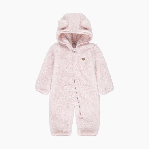 Huggies Sherpa Footed Snow Suit - Barely Pink, 0-3 M