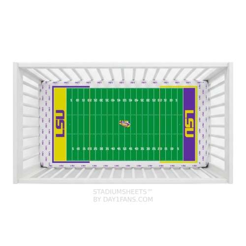 LSU Tigers StadiumSheets™ Crib Sheets