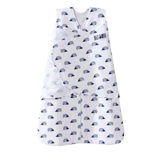 Navy Hedgehog Cotton Swaddle S | HALO