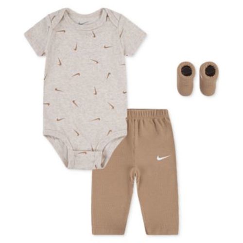 Baby Boy Bodysuit, Waffle Pants & Socks, 3 Piece Gift Set
