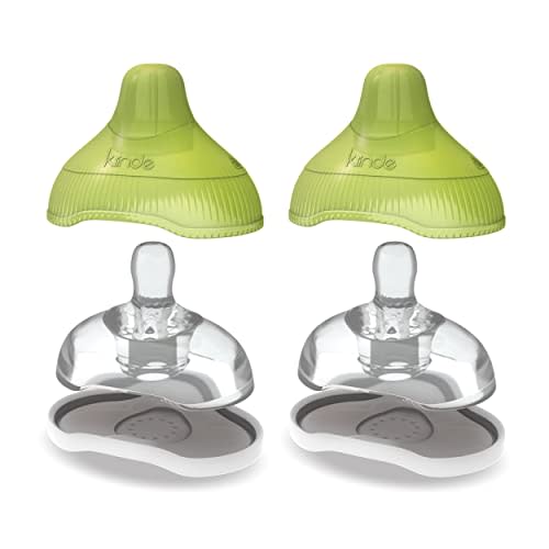 Kiinde Twist Active Latch Nipples for Breast Milk or Formula Feeding - Slow Flow (2 Pack)