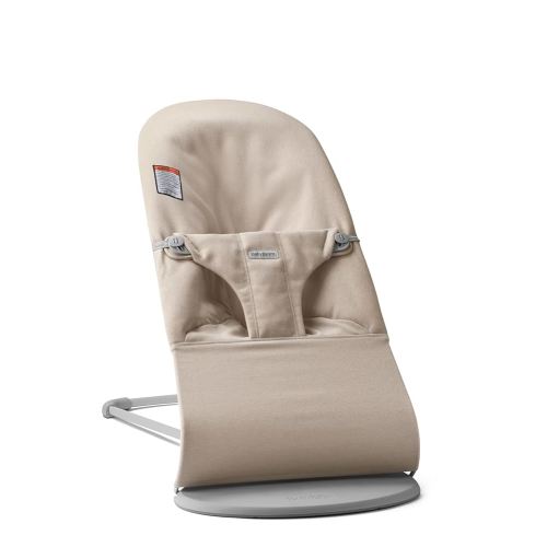 BabyBjörn Bouncer Bliss, Woven mélange, Light Beige | 2-in-1 Adjustable Baby Bouncer Seat and Toddler Chair, Newborn to Toddler (8-29 lbs), 4 Positions, Lightweight & Portable