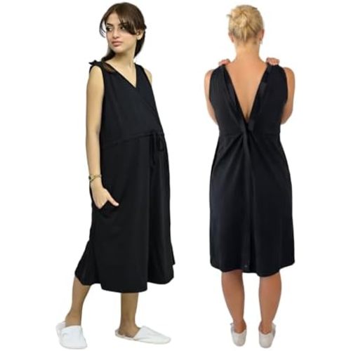 Inspired Comforts Nursing/Delivery/Labor/Hospital Gown - Sleevesless