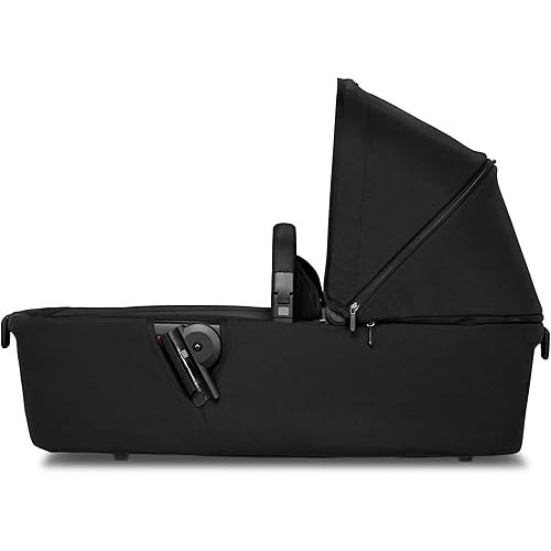 Joolz AER+ Carrycot for Newborn (0-6 Months) - One-Hand Foldable Cot - Breathable Mattress - Lightweight Stroller Bassinet for Baby (Up to 20lbs)- Extended Sunhood - Water-Repellent - Space Black