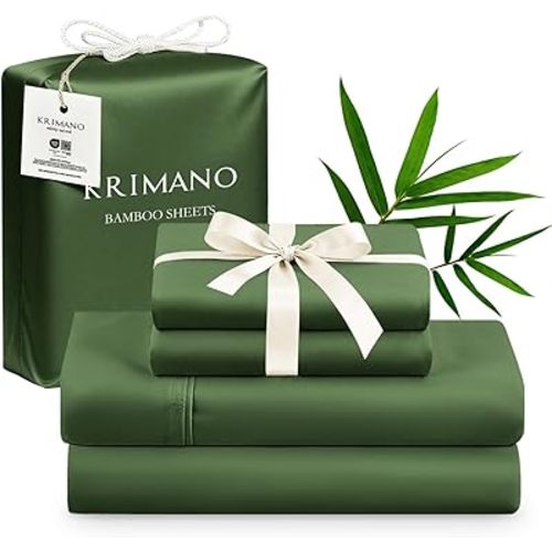 Queen Sheet Set, 100% Organic Viscose Derived from Bamboo