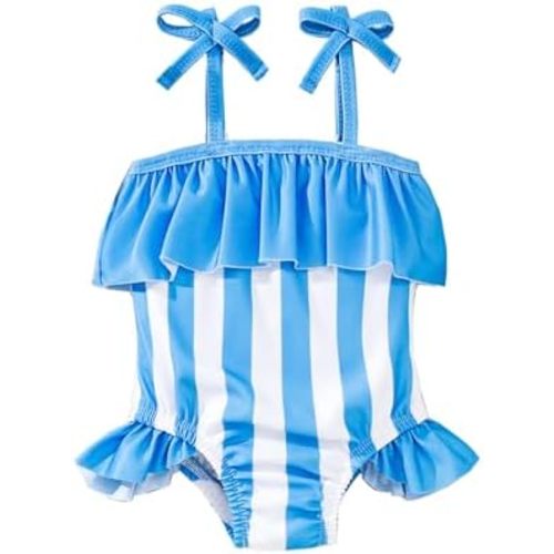 Weebaby Baby Girl Swimsuit One Piece Toddler Swimsuit Girl Newborn Infant Swimwear Strawberry Bathing Suits for Girls