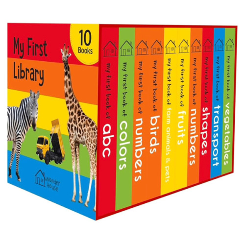 My First Library: Boxset of 10 Board Books for Kids