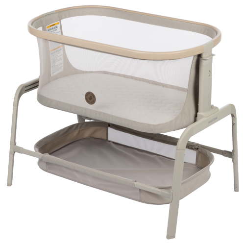 Maxi-Cosi, Bedside Bassinet, Iora Classic Oat, Folds Flat Travel Bag