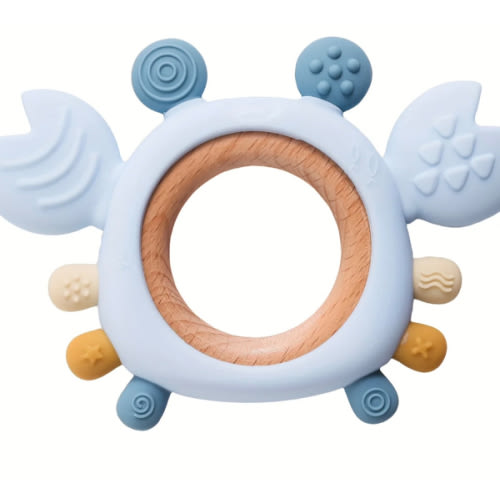 Silicone Baby Teething Crab Toy – Bambini