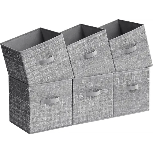 13 Cube Woven Storage Bin Gray/White - Brightroom 1 ct