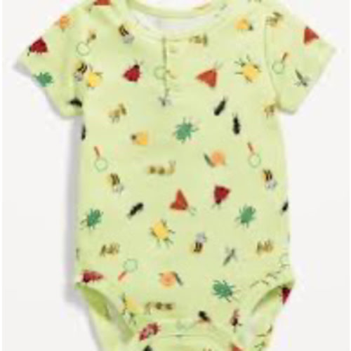 Unisex Short-Sleeve Bodysuit for Baby